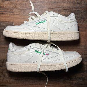 The Reebok Women's Club C 85 White/Mint Green Casual Shoes Sneakers in size 8 ar
